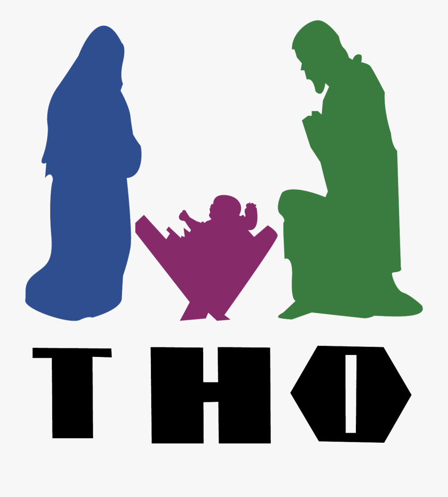 La Palabra"tho - Printable Silhouette Family Mary Joseph Baby Jesus, Transparent Clipart