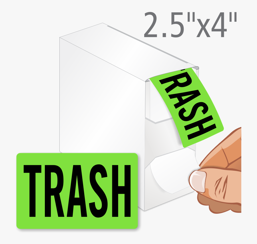 Trash Shipping Packaging Label Dispenser - Recycling, Transparent Clipart