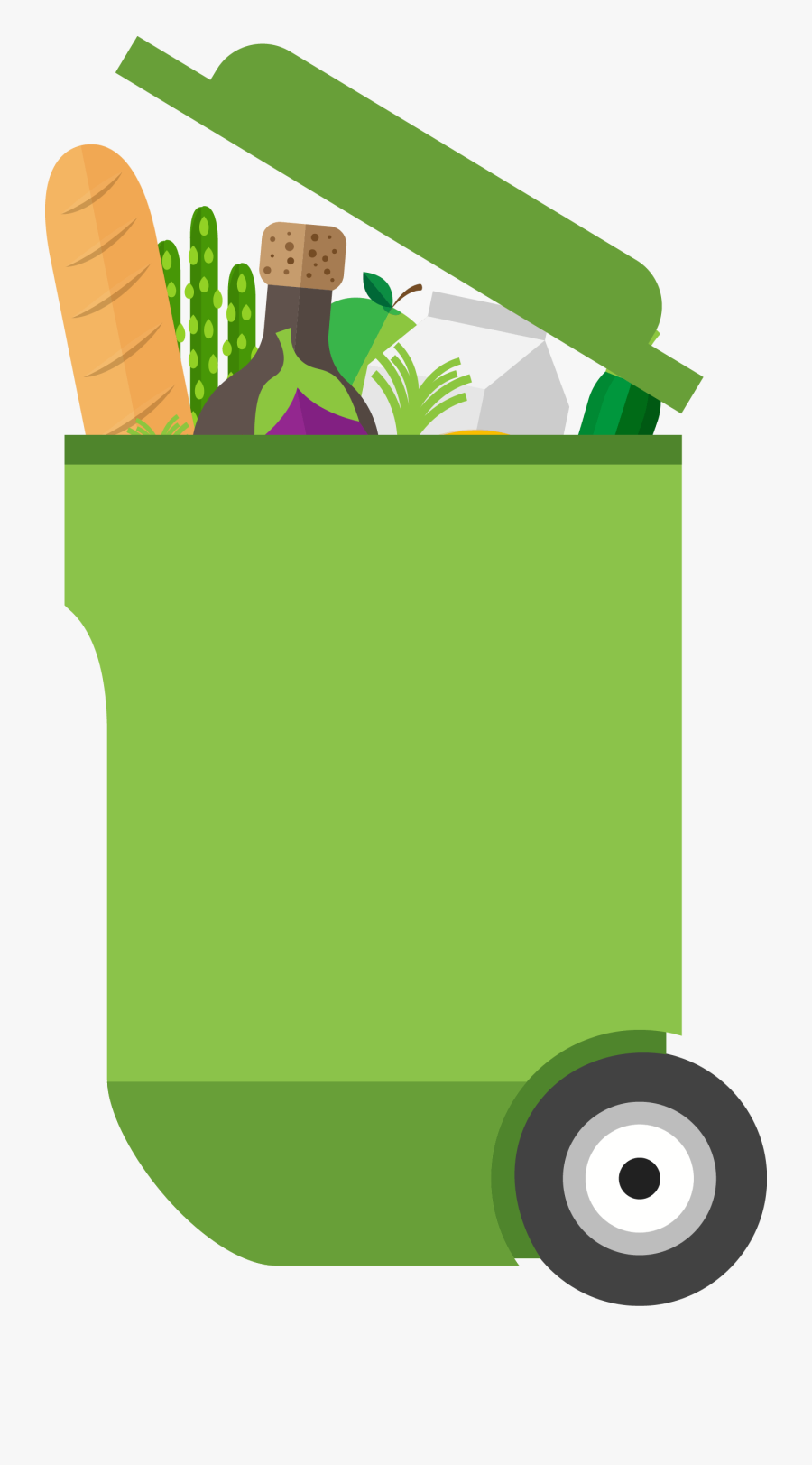Food And Garbage, Transparent Clipart