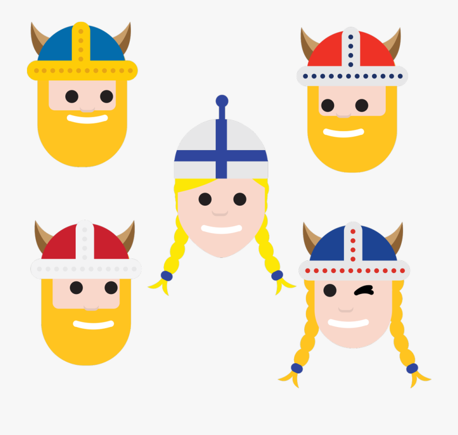 Nordic Emoji, Transparent Clipart