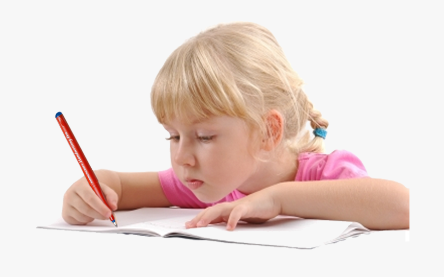 Transparent Child Writing Clipart - Child Writing Png, Transparent Clipart