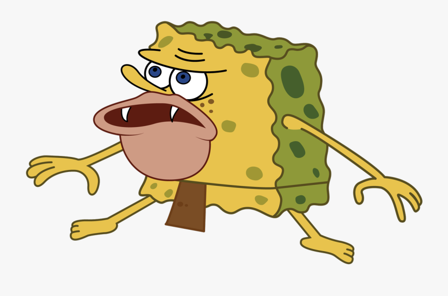 Caveman Spongebob Meme, Transparent Clipart