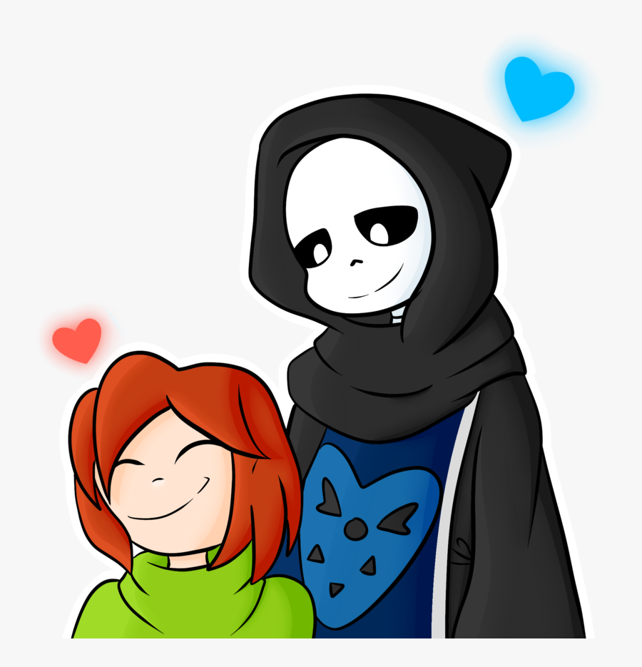 Sans And His Child - Cartoon, Transparent Clipart