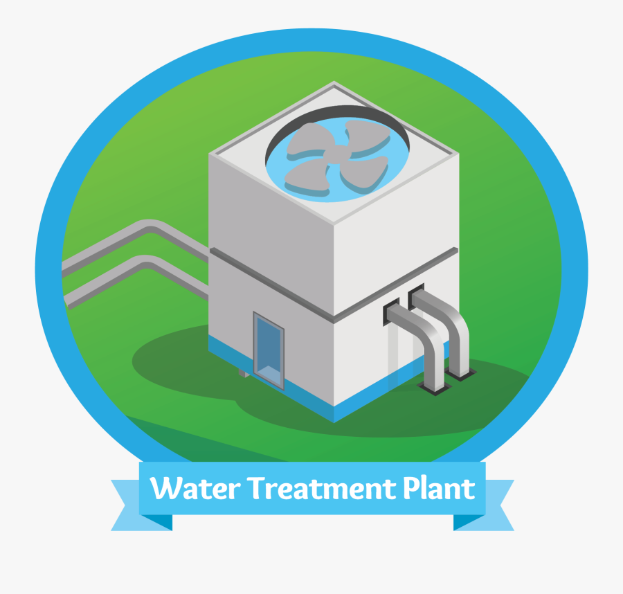 Water Treatment Plant, Transparent Clipart