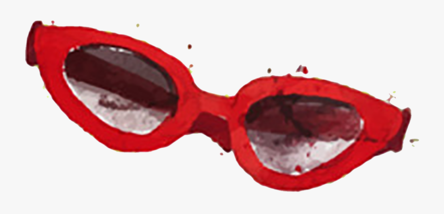 Sunglasses Frame Watercolor Goggles Painting Drawing - Png Watercolor Sunglass, Transparent Clipart