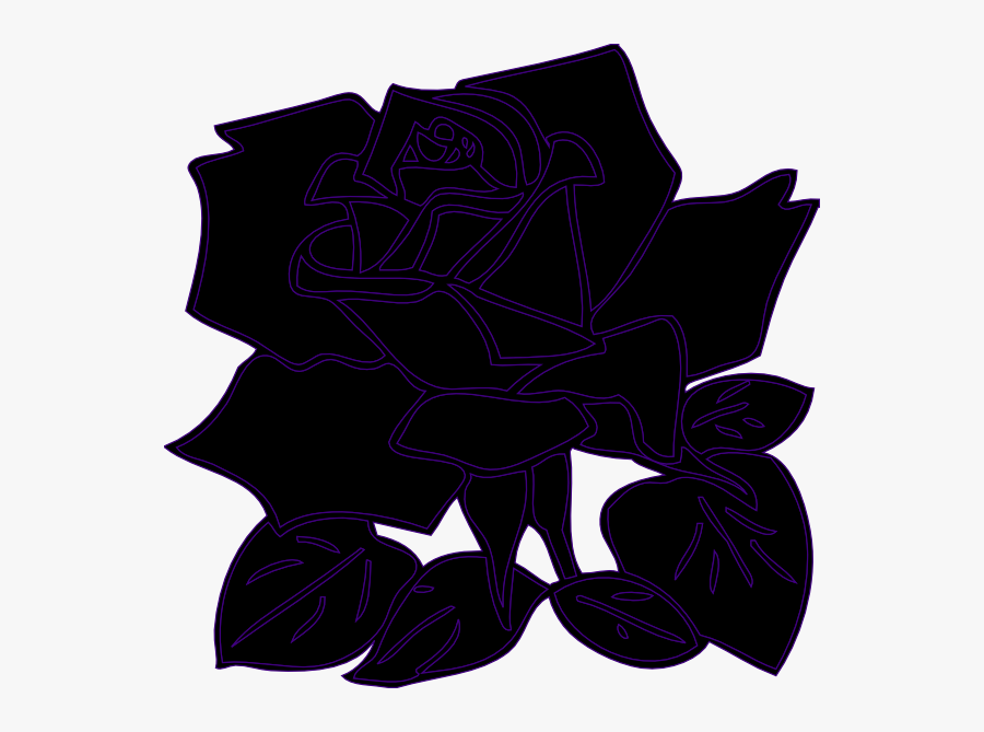 Black Rose Clip Art Transparent, Transparent Clipart