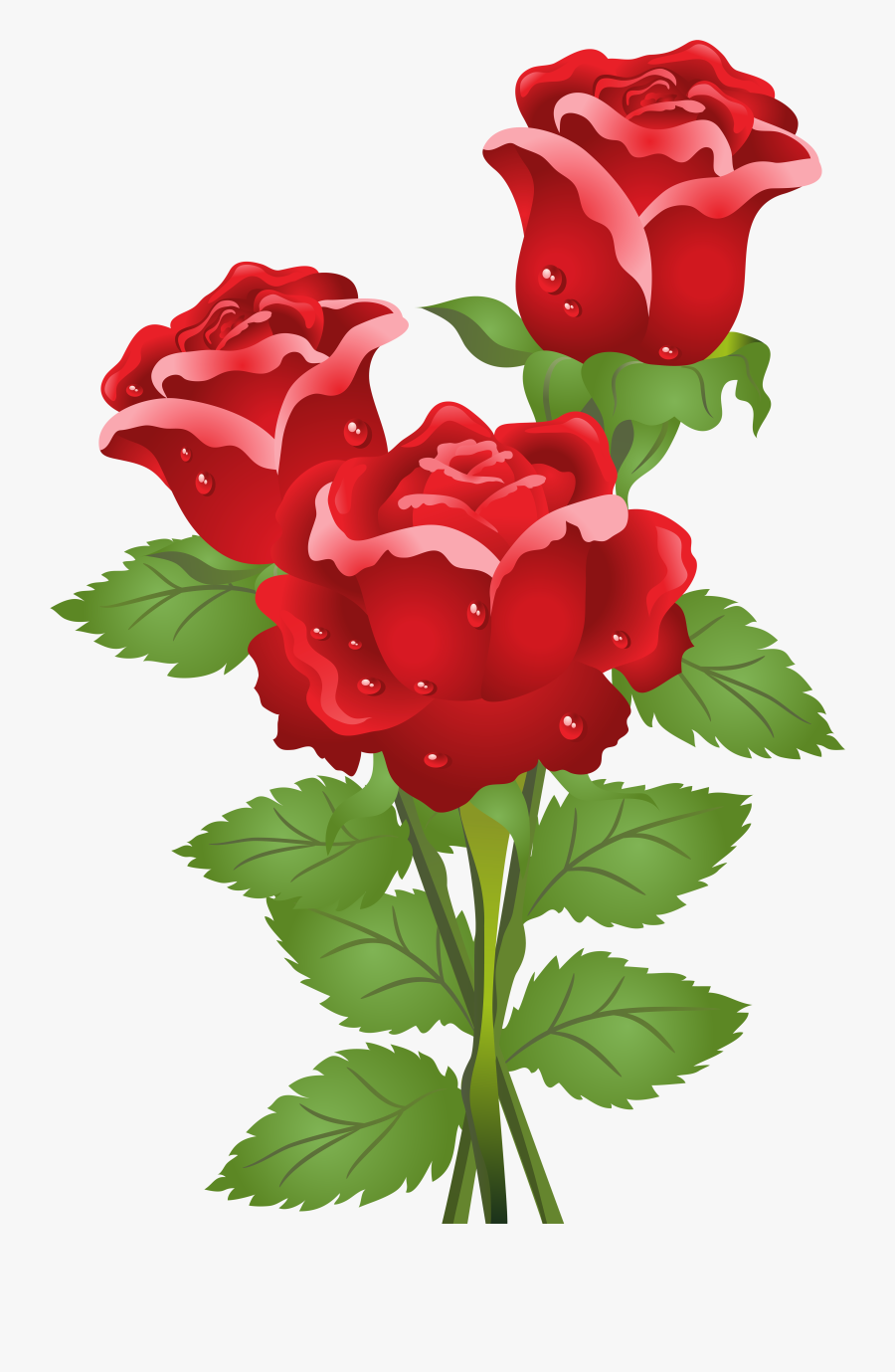 Rose Flower Sky Clip - Rose Flower With Butterfly, Transparent Clipart