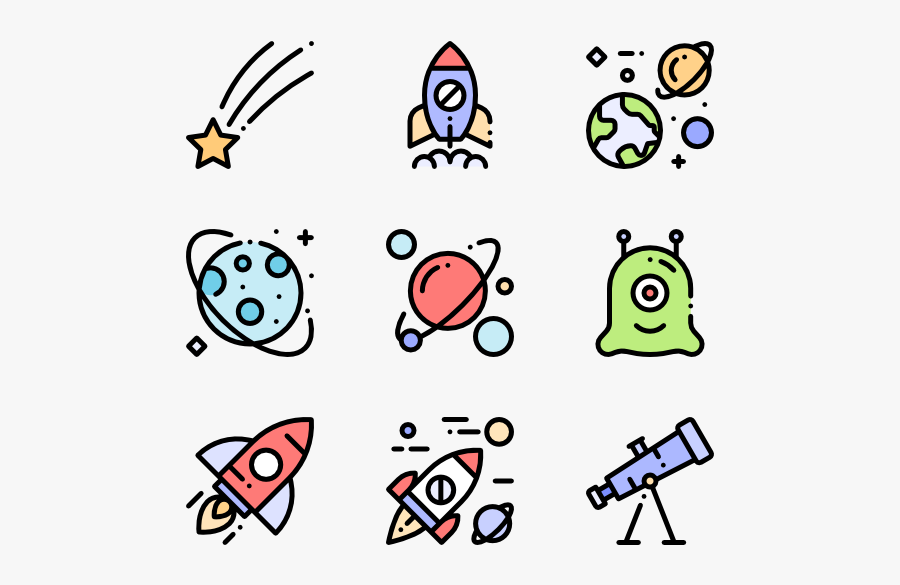 Space - Space Cartoon Png Free, Transparent Clipart