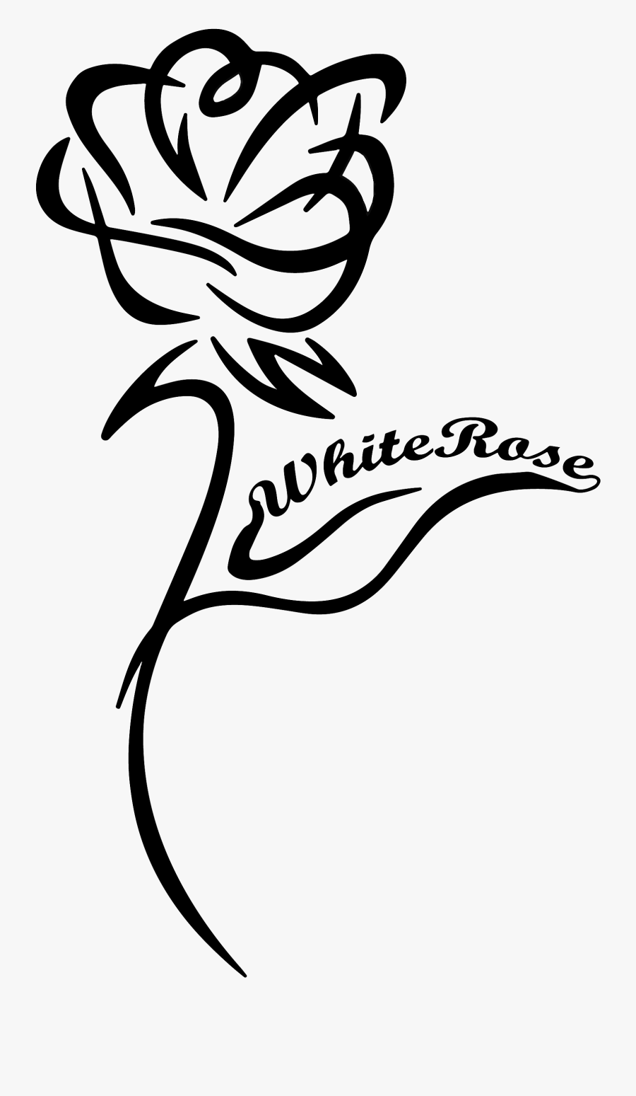 Clipart Rose Black And White , Png Download - White Rose Border Clipart, Transparent Clipart