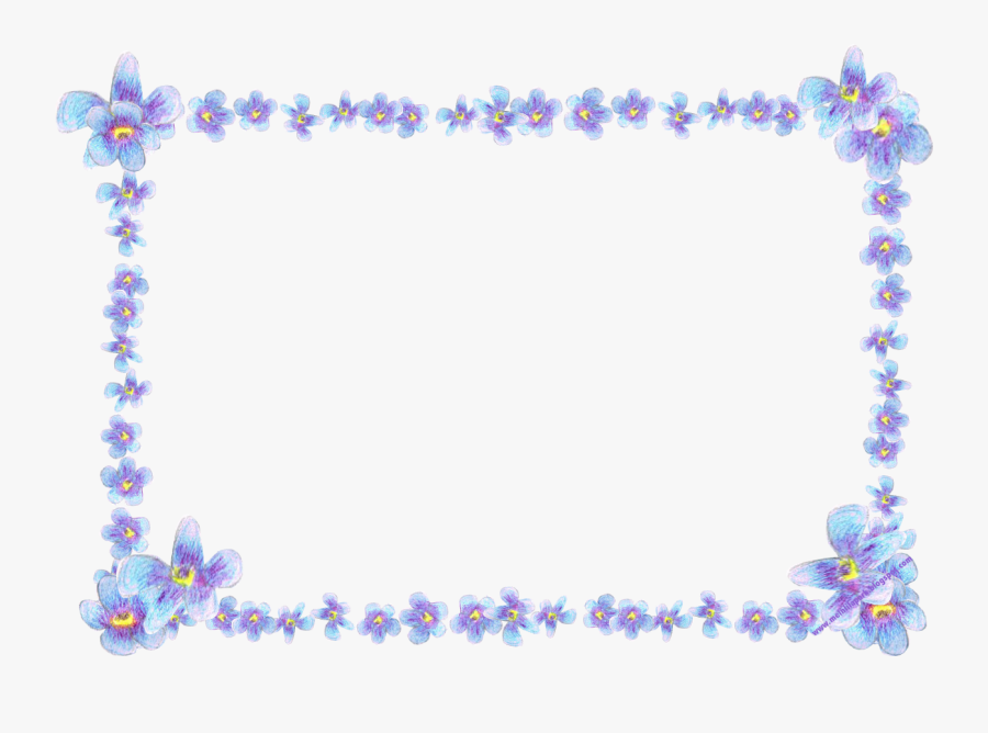 Flowers Clipart Frame Borders, Transparent Clipart