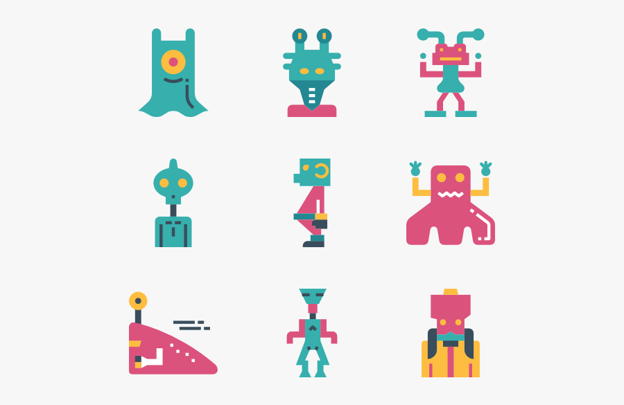 Alien & Ufo, Transparent Clipart