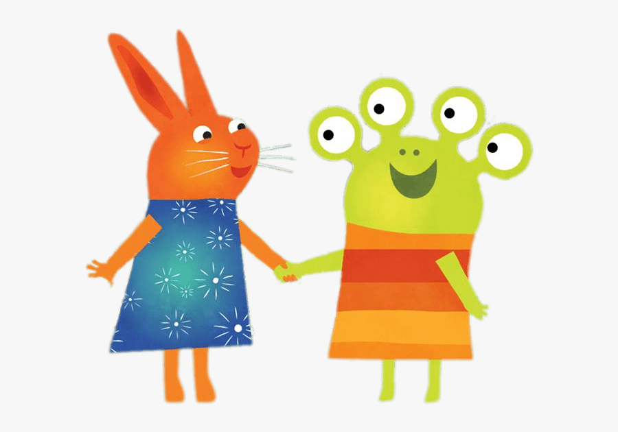 Wanda And The Alien Holding Hands - Cartoon Alien Holding Hands, Transparent Clipart