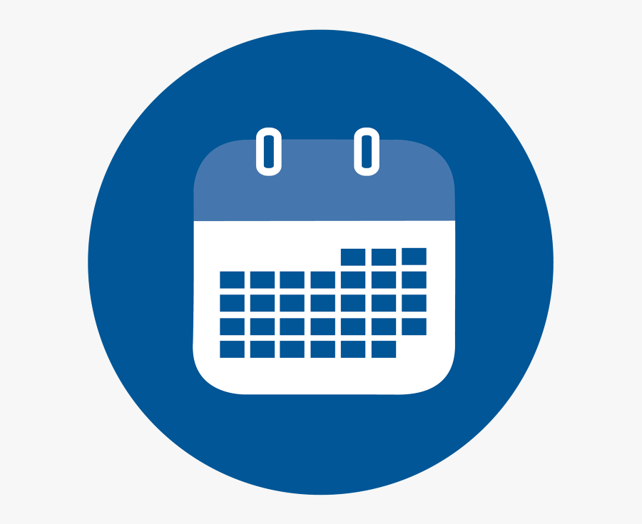 Picture - Calendar Png Icon Blue, Transparent Clipart