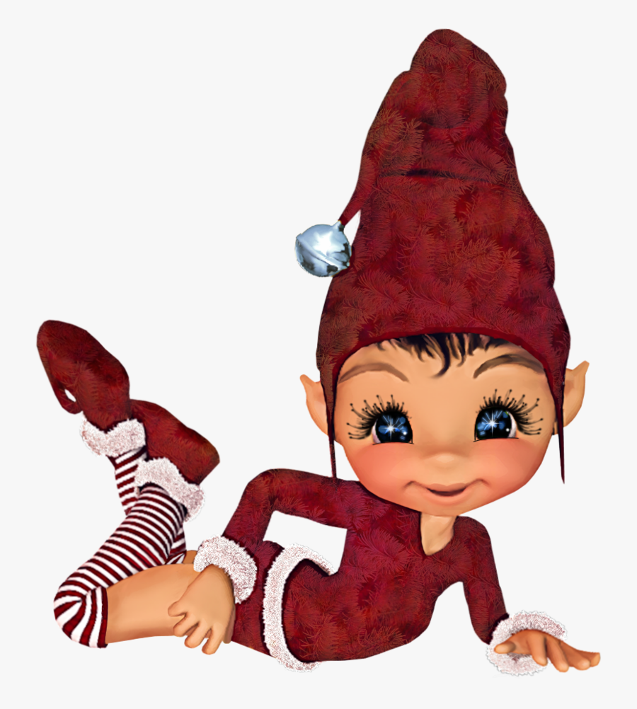 Christmas Elf Blue-silver By Myriadelle On Clipart - Psp Tubes Christmas, Transparent Clipart