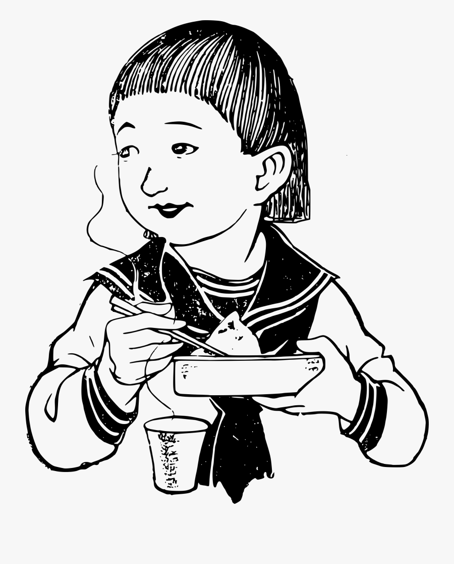 Use Chopsticks Clipart Black And White, Transparent Clipart