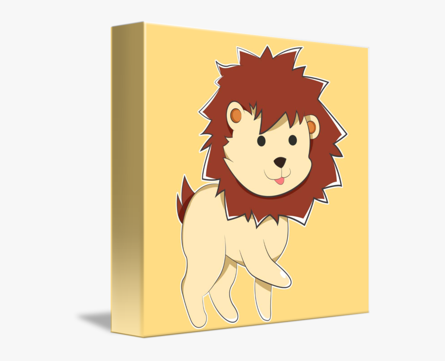 Clip Art Baby Lion Cartoon Images - Drawing, Transparent Clipart