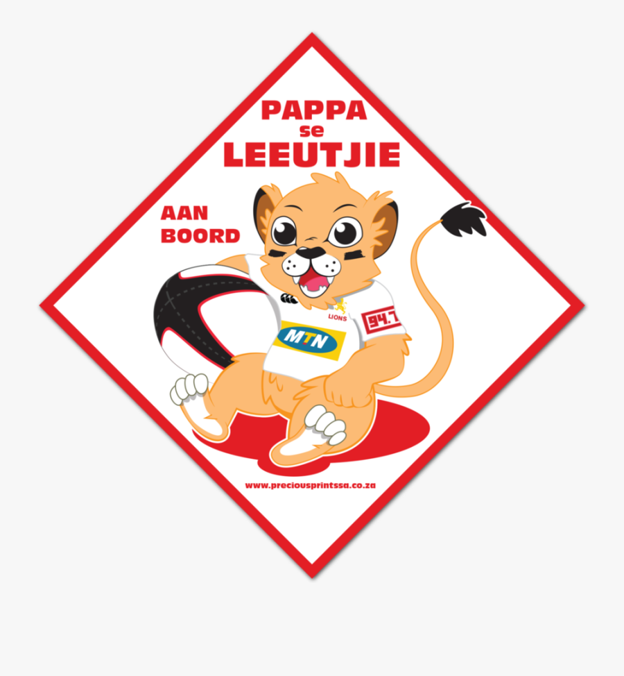 Lion Rugby Frames Illustrations - Cartoon, Transparent Clipart