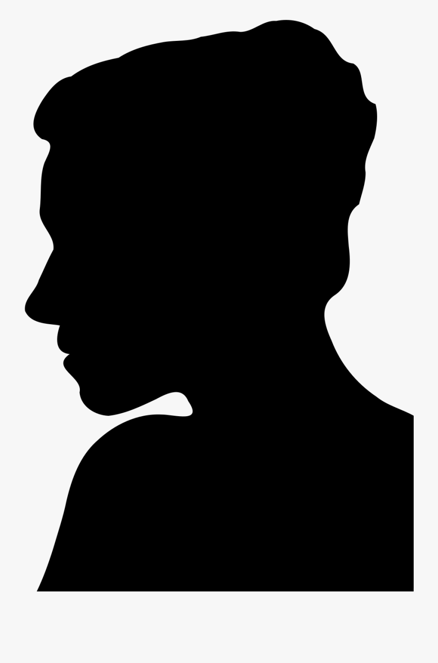 Silhouette Computer Software Photography Clip Art - Man Face Silhouette, Transparent Clipart