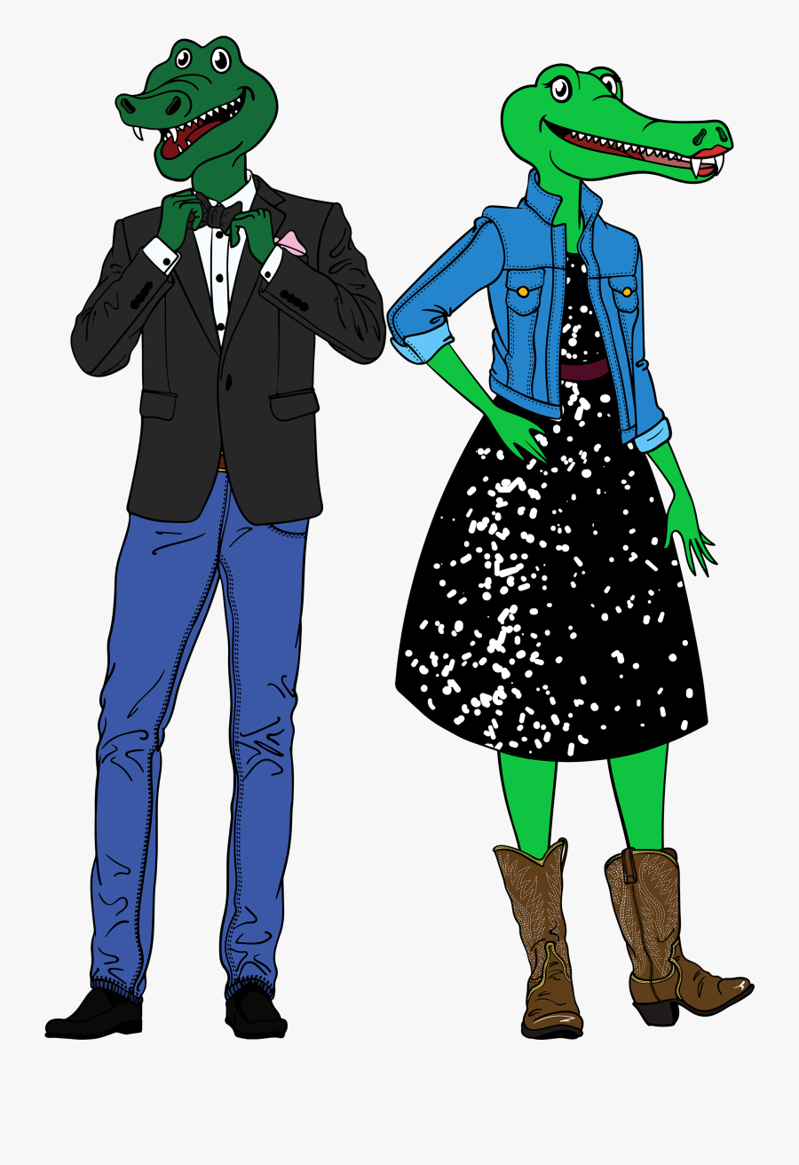 Dress Your Best In Bow Ties & Blue Jeans - Cartoon, Transparent Clipart