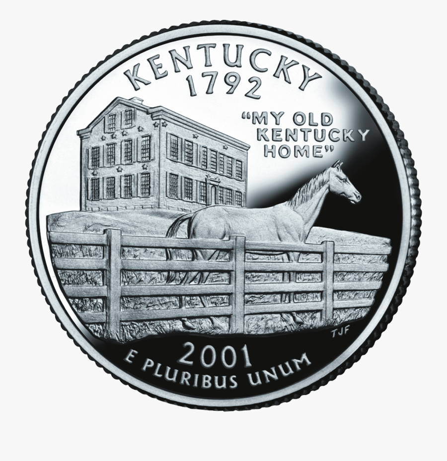 Kentucky State Quarter, Transparent Clipart