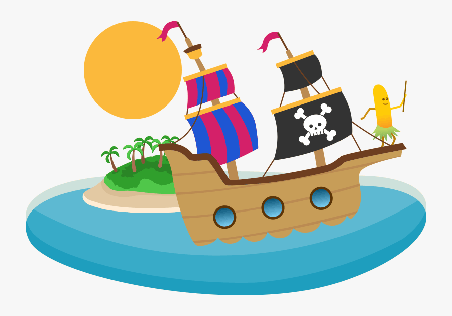 Kids Island Cartoon, Transparent Clipart