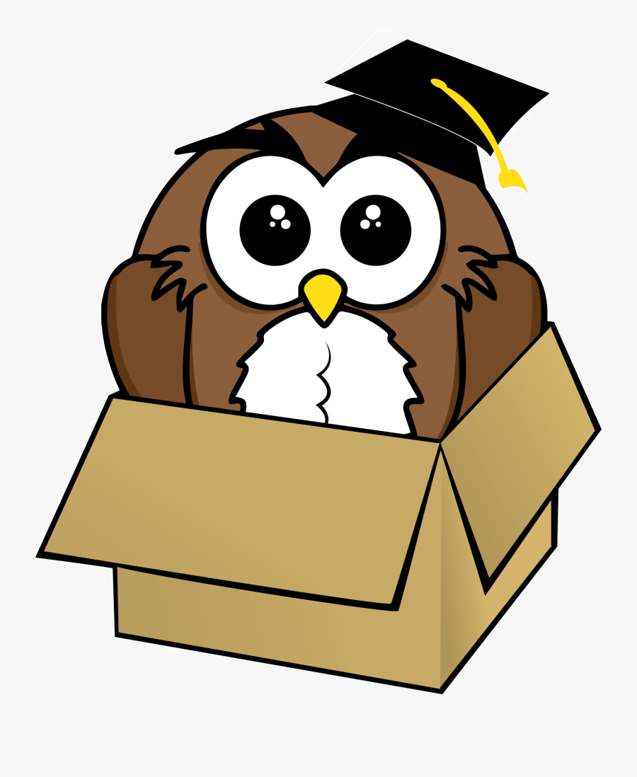 "a Smart Move - Cartoon Owl Transparent Background, Transparent Clipart