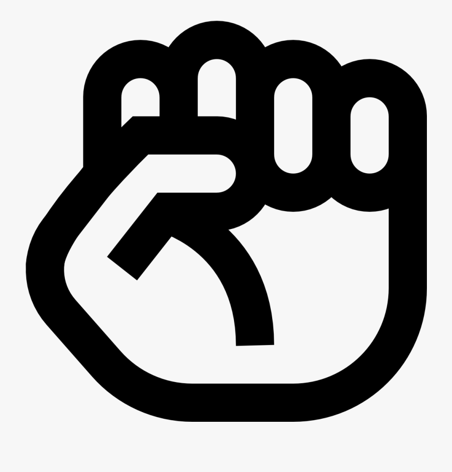 Clenched Fist Icon - Fist Icon Transparent Background, Transparent Clipart