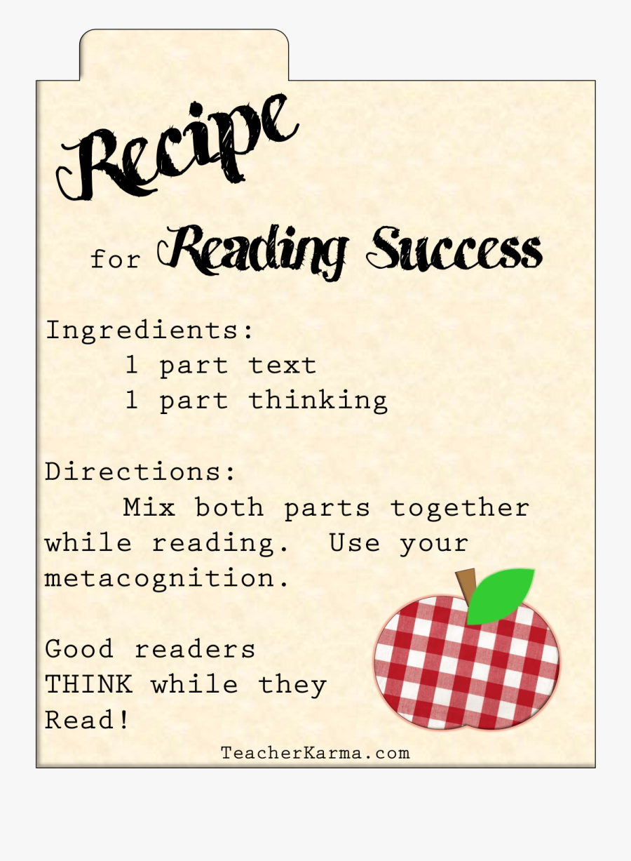Success Student Recipe For Academic Success, Transparent Clipart
