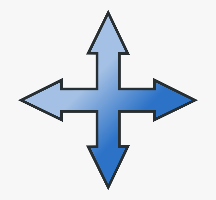 Star,symmetry,symbol - Arrow Icon Move, Transparent Clipart