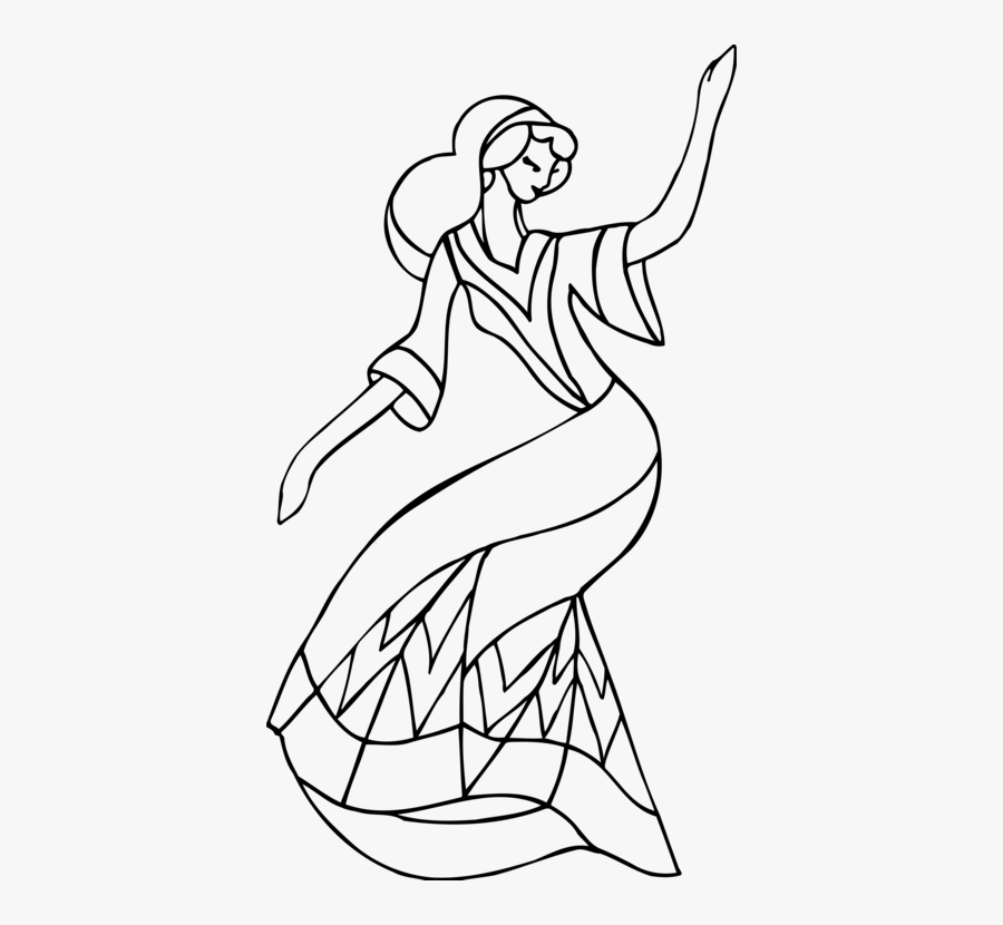 Art,monochrome Photography,shoe - Silhouette Indian Kathak Dance, Transparent Clipart