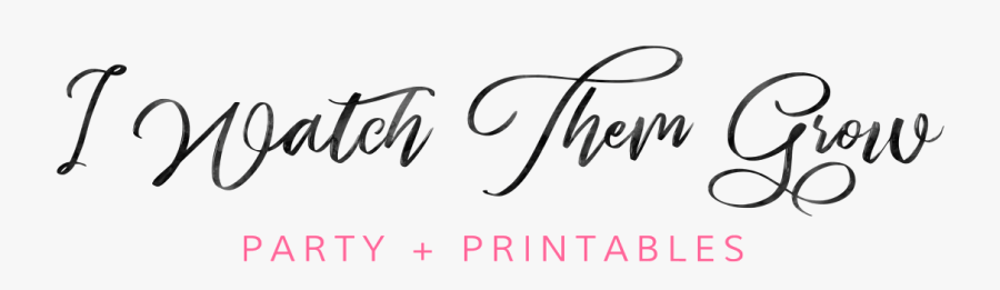 I Watch Them Grow - Calligraphy, Transparent Clipart