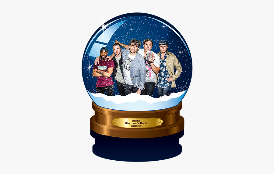 Snow Globe Christmas Background, Transparent Clipart