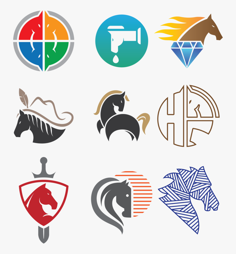 Logo Horse Vector Design Illustration Free Clipart - Logo, Transparent Clipart