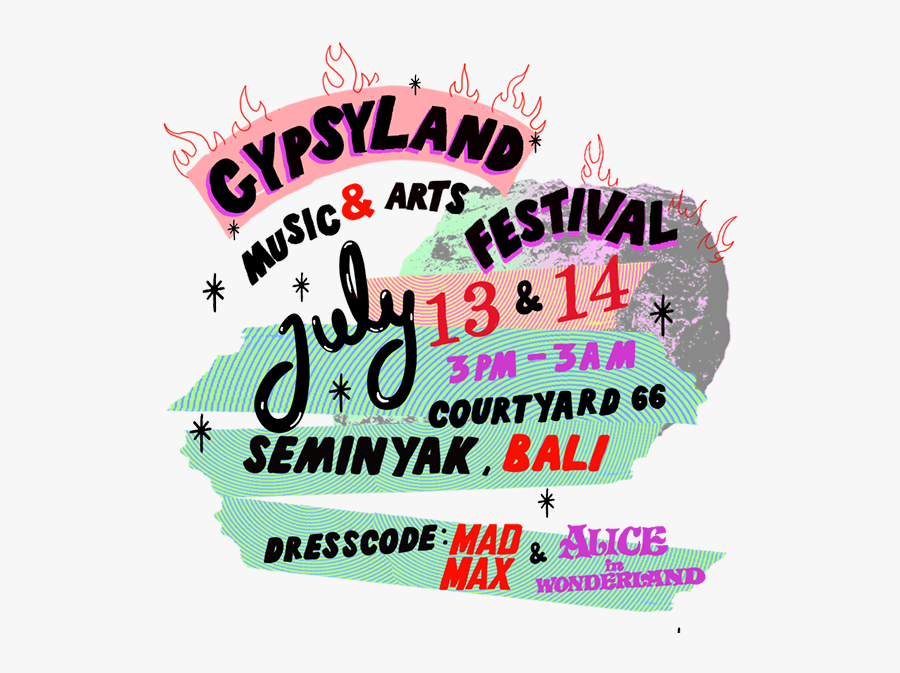 Gypsy Land Bali 2019, Transparent Clipart