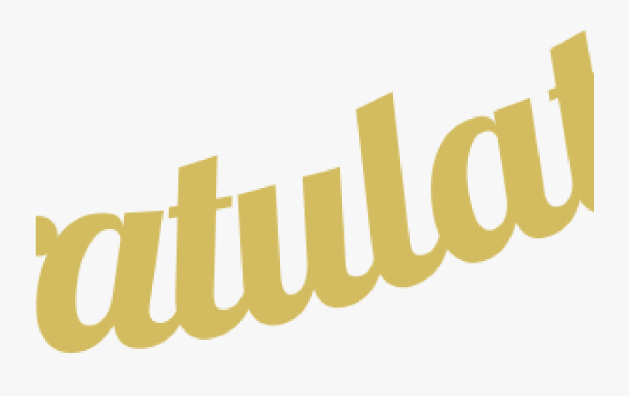 Congratulations Clipart Animated Congratulations Clipart - Calligraphy, Transparent Clipart