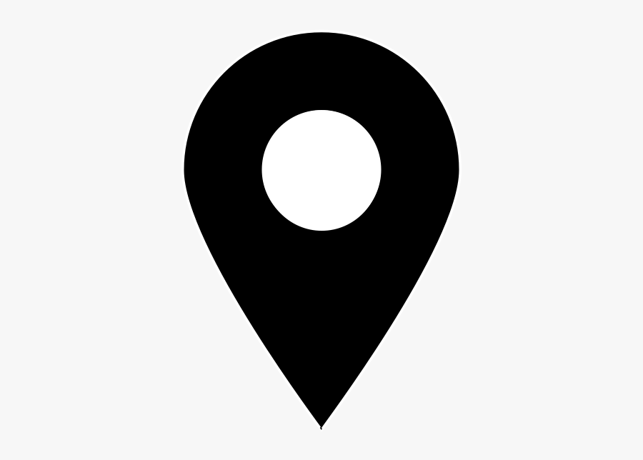 Pin Clip Art At - Black Location Logo Png, Transparent Clipart