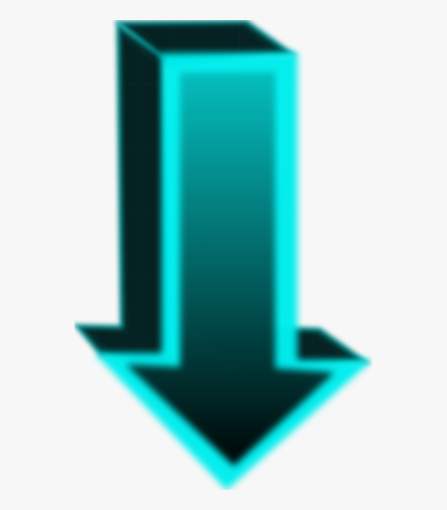 Cubic Arrow Pointing Down - Graphic Design, Transparent Clipart