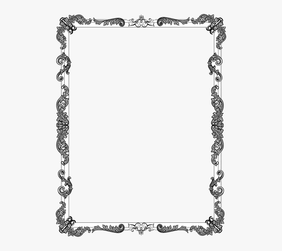 Black Border - Border For Paper Transparent, Transparent Clipart