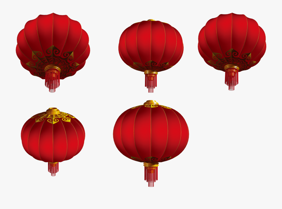Clip Art Chinese Red Lanterns - Chinese Lanterns Mid Autumn, Transparent Clipart