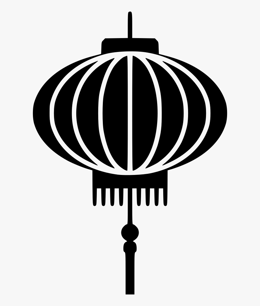 Transparent Chinese Lanterns Clipart - Chinese Lantern Clipart Black And White, Transparent Clipart
