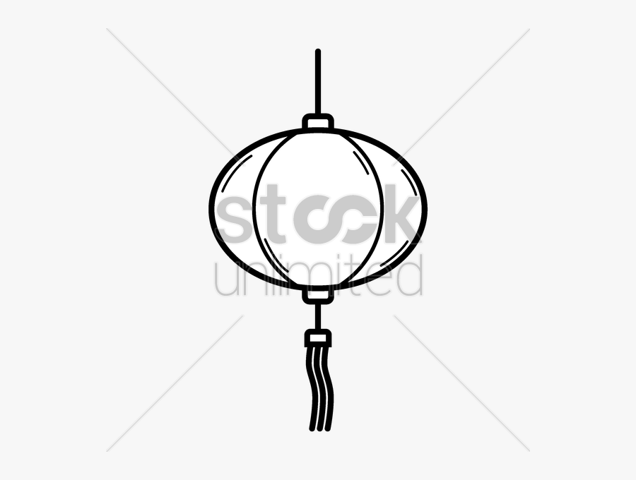 Download Lanterns Chinese Outline Clipart Paper Lantern - Paper Lantern, Transparent Clipart