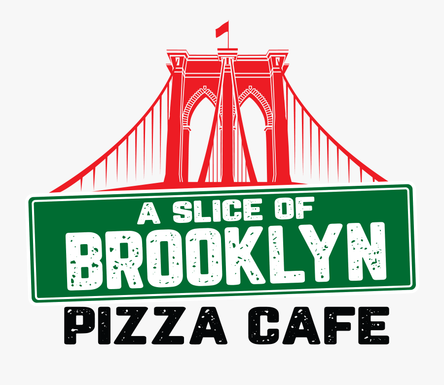 A Slice Of Brooklyn Pizza Cafe - Graphic Design, Transparent Clipart