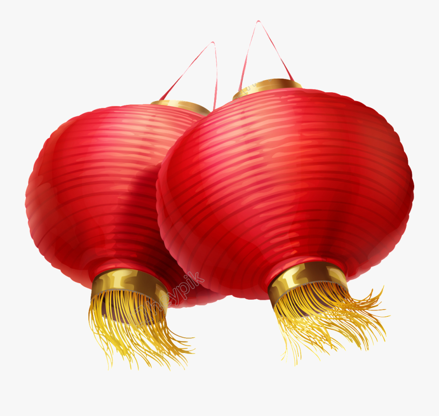 #lanterns #chinese #asian #ftestickers - Chinese New Year Decorations Clipart Firecracker, Transparent Clipart