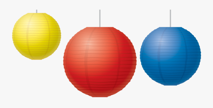 Well-liked Red, Yellow & Blue Paper Lanterns - Paper Lantern, Transparent Clipart