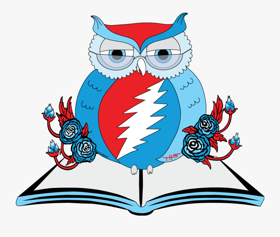 Owlsley"s Eleven Great Grateful Dead Books For Little - Grateful Dead Owl, Transparent Clipart