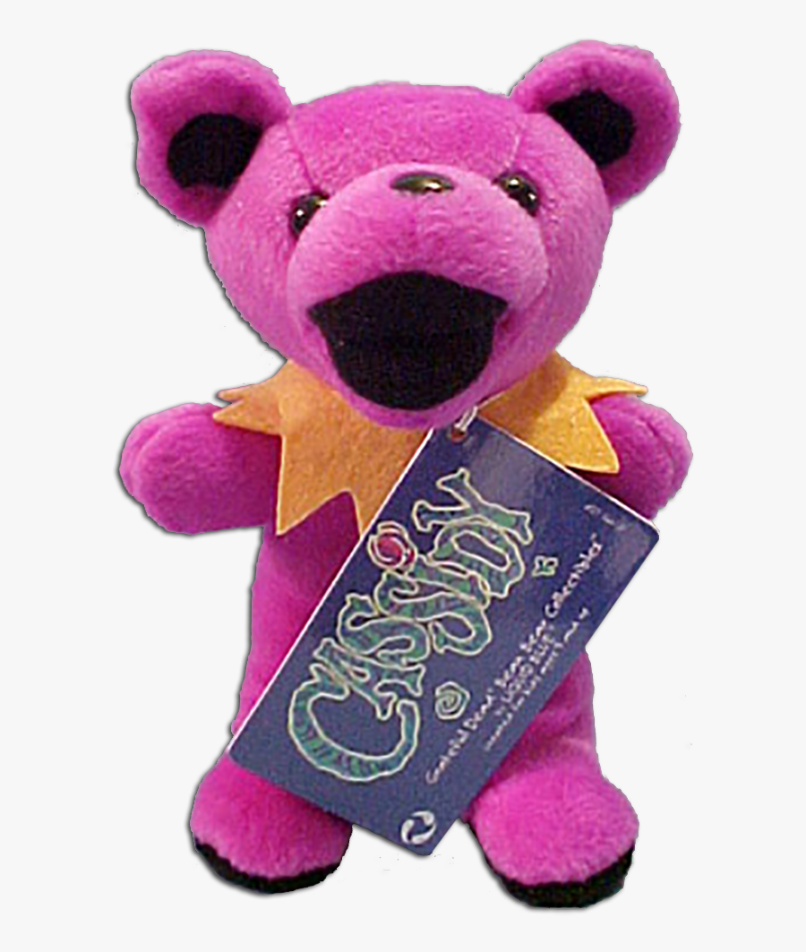 Clip Art Grateful Dead Teddy Bear - Grateful Dead Bear Pink, Transparent Clipart