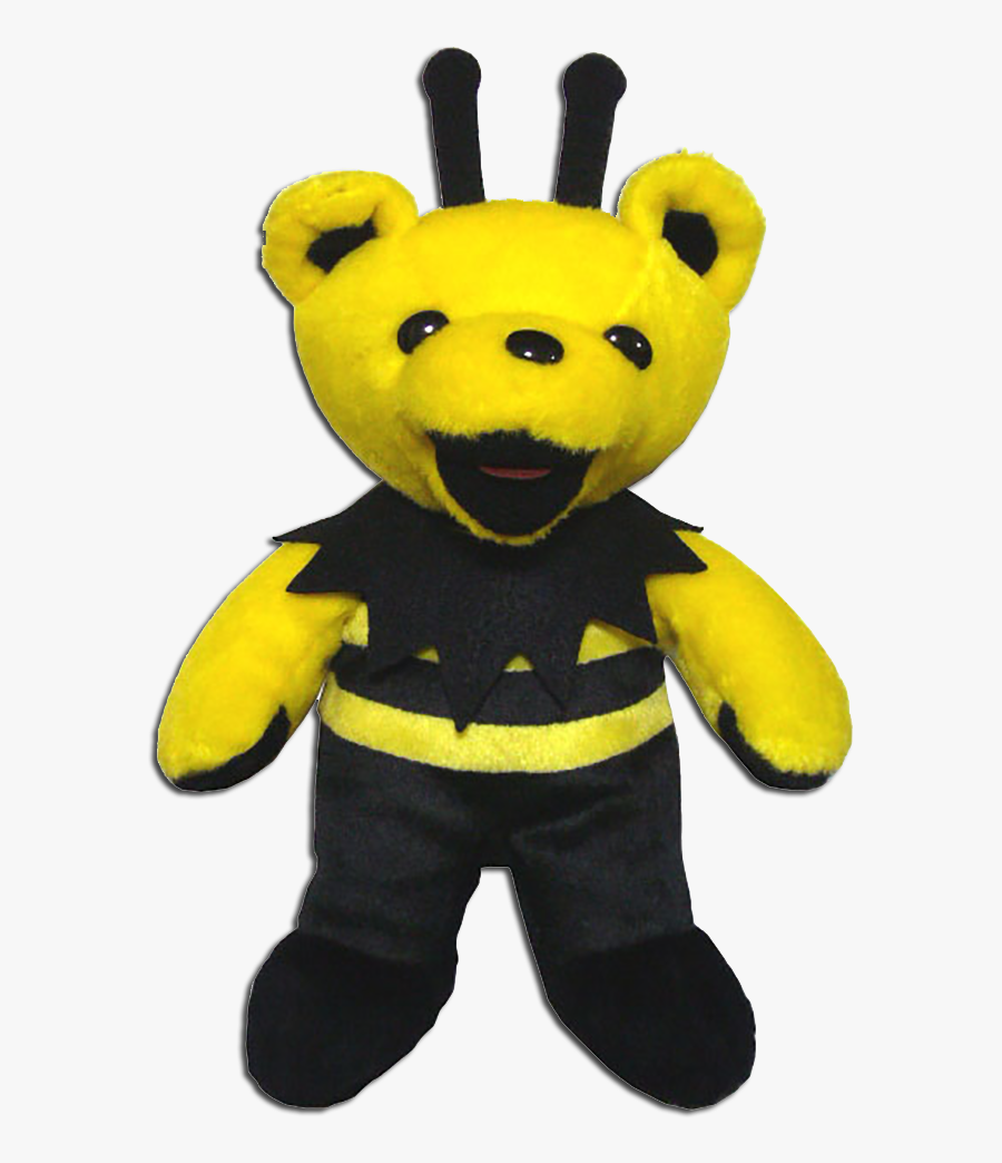 Grateful Dead King Bee Bean Bear With Black Antennas
 - Teddy Bear, Transparent Clipart