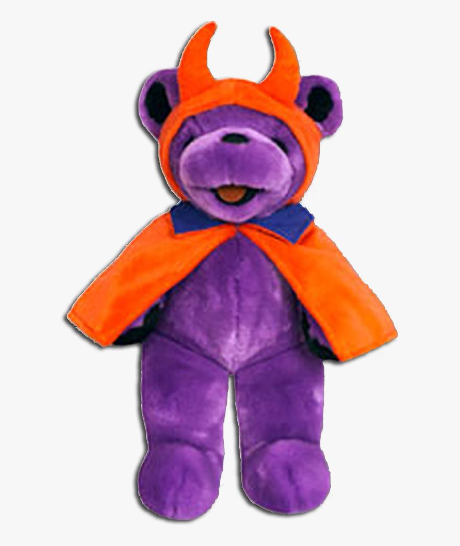 Clip Art Cuddly Collectibles Plush Bears - Grateful Dead Bear Purple Orange, Transparent Clipart