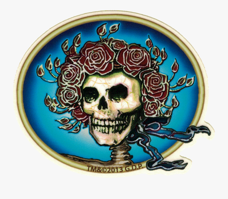 Transparent Grateful Dead Skull Png - Grateful Dead Sticker Ideas, Transparent Clipart