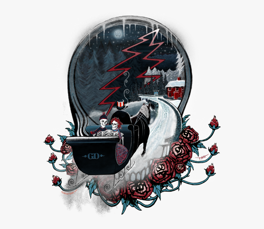 Merry Christmas Grateful Dead - Grateful Dead Art Png, Transparent Clipart